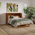 thumbnail image 2 of Santa Fe Coffre-Lit Escamotable en Bois Pleine Grandeur avec Matelas et Chargeur Intégré, Couleur Caramel Pâle, 2 of 19
