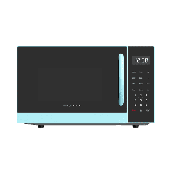 Four à micro-ondes de comptoir Frigidaire de 0,9 pi³ (25,5 L), profil bas, 900 W, 10 niveaux de puissance, bleu