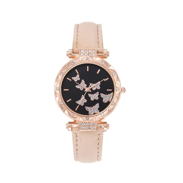 Women's Digital Watch with Steel Belt Strap and Luminous Night Light Display