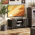 thumbnail image 2 of HOMCOM TV Stand Cabinet for TVs up to 55 Inches with Storage, Grey, 2 of 10