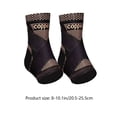 thumbnail image 4 of Feltree Breathable Copper Ankle Support Sleeve Compression Sports Brace for Running Gym Foot Injury Recovery Knitted Nylon with Copper Fiber, 4 of 8