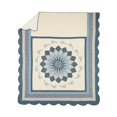 thumbnail image 5 of MODERN HEIRLOOM Charlotte Embroidered Quilted Bedspread - Lightweight Breathable All Seasons Bedding, Full, Blue, 5 of 5