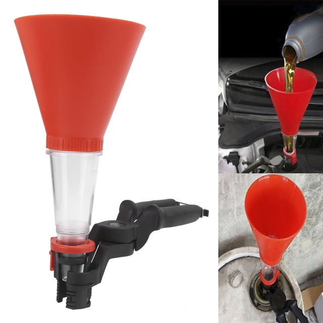 Engine Oil Funnel Kit, Adjustable Connector Anti-static Anti-corrosion Saving Your Time And Effort Prevent Spillage Fuel Funnel Kit For Engine Oil Filling