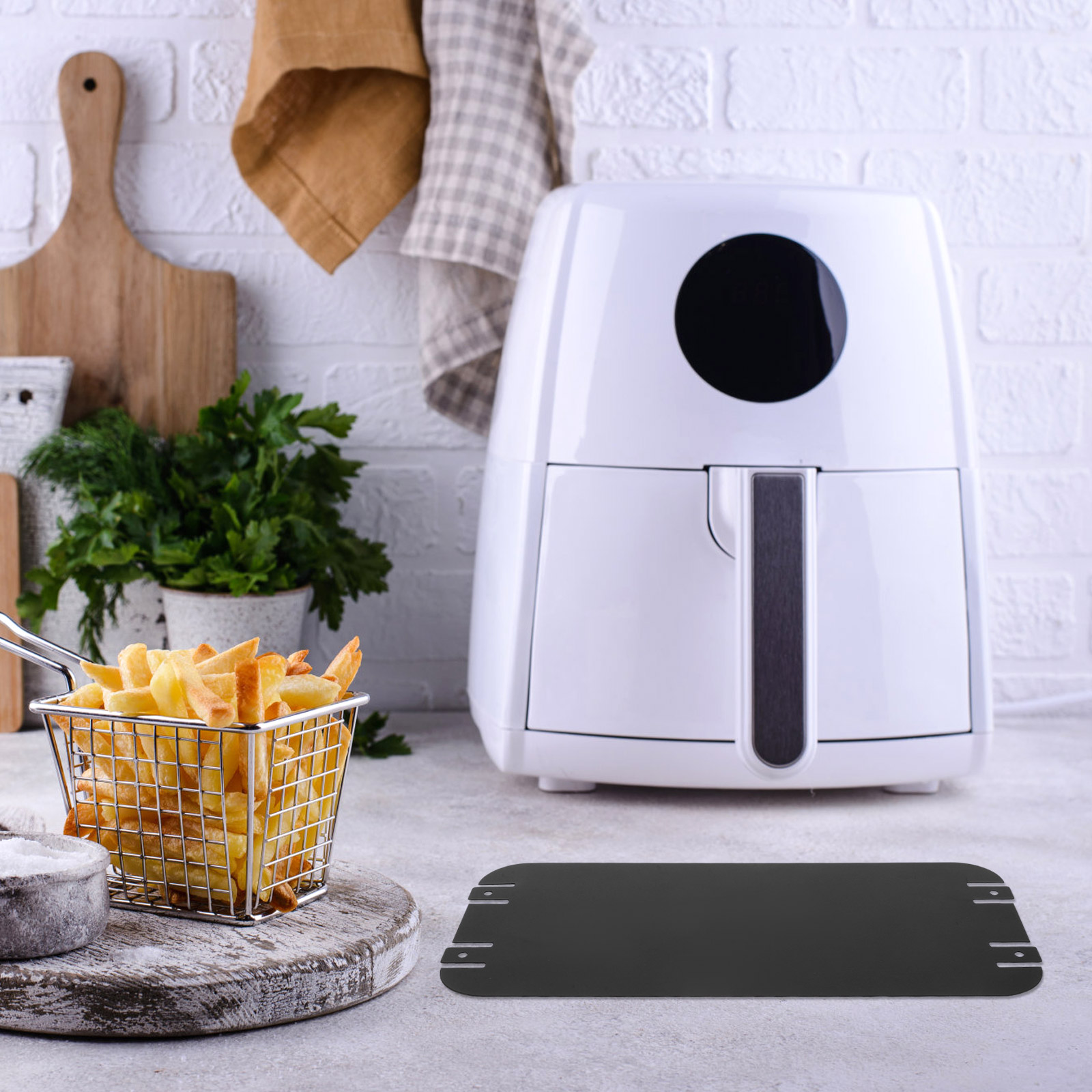 WRITWAA 1Pack Air Fryer Basket Replacement Divider Non-stick Coating for Home Cooks Cooking BBQ and Pizza
