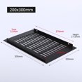 thumbnail image 1 of Rectangular Air Vent Cover Ventilation Grille For Wardrobe Shoe Cabinet Closet, 1 of 3