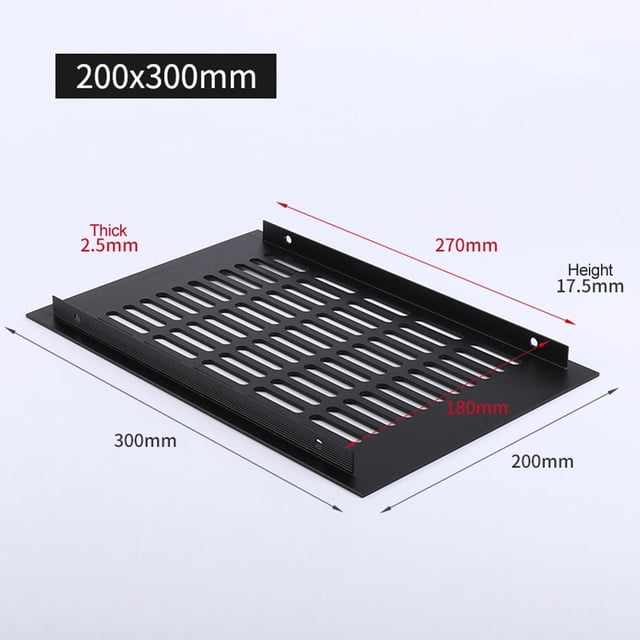 Rectangular Air Vent Cover Ventilation Grille For Wardrobe Shoe Cabinet Closet