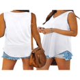 thumbnail image 4 of Women Vest V Neck Sleeveless Solid Color Casual Party Summer Tops, 4 of 9
