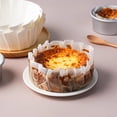 thumbnail image 1 of Linnome Non Foldable Silicone Baking Paper for Basque Cheesecake Oil Resistant Reusable Cake Release 4 Inch, 1 of 6