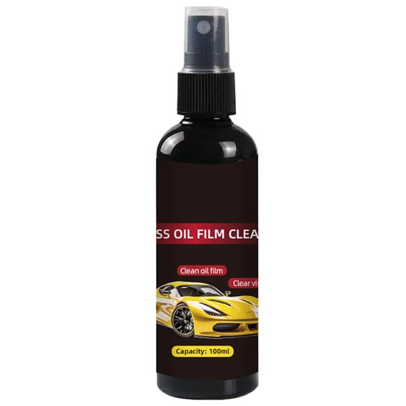 Car Window Oil Film Remover | 100ml Gentle Powerful Polishing Oil Film Cleaner,Automotive Glass Detailing Liquid,for Car Home Bathroom Mirror Door Window