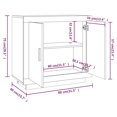 thumbnail image 4 of vidaXL Sideboard Brown Oak 80x40x75 cm Engineered Wood, 4 of 5