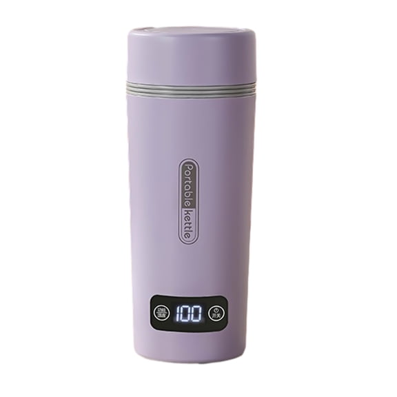 Kojanyu New Home Essentials Travel Electric Kettle Portable Small Mini Tea Coffee Kettle Water Boiler,350Ml Water Heater with 4 Temperature Control,304 Stainless Steel Space Heater Indoor Clearence