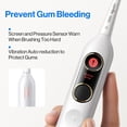 thumbnail image 2 of usmile Y10 PRO Rechargeable Electric Toothbrush with Smart Display, Missed Spot Detection, Pressure Sensor, 180-Day Battery Life, IPX8 Waterproof, Travel-Friendly with 2 Brush Heads, 2 of 9