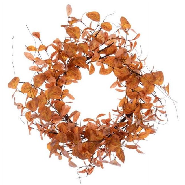 Vickerman FT227722 Couronne de Feuilles Orange de 22 Po - Pack de 12