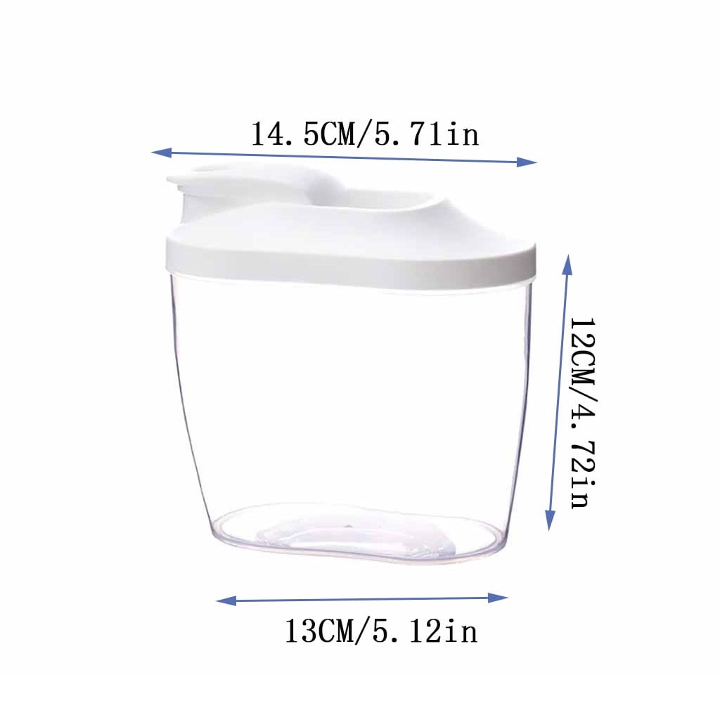 EARKITY Rice Dispenser Storage Containers, Dry Food Storage Container, Rice Airtight Storage Container, Cereal Containers Dispenser, Kitchen Plastic Airtight Container for Cereal, Flour, Sugar, Rice