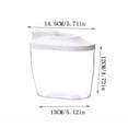 thumbnail image 2 of Wuztai Cereal Dispenser Storage Box, 1000ml/1500ml Large Capacity Kitchen Food Container, Transparent Plastic Grain Rice Container for Pantry Refrigerator Organization, 2 of 2