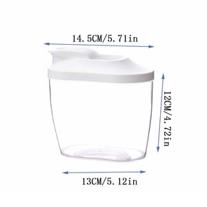 EARKITY Rice Dispenser Storage Containers, Dry Food Storage Container, Rice Airtight Storage Container, Cereal Containers Dispenser, Kitchen Plastic Airtight Container for Cereal, Flour, Sugar, Rice