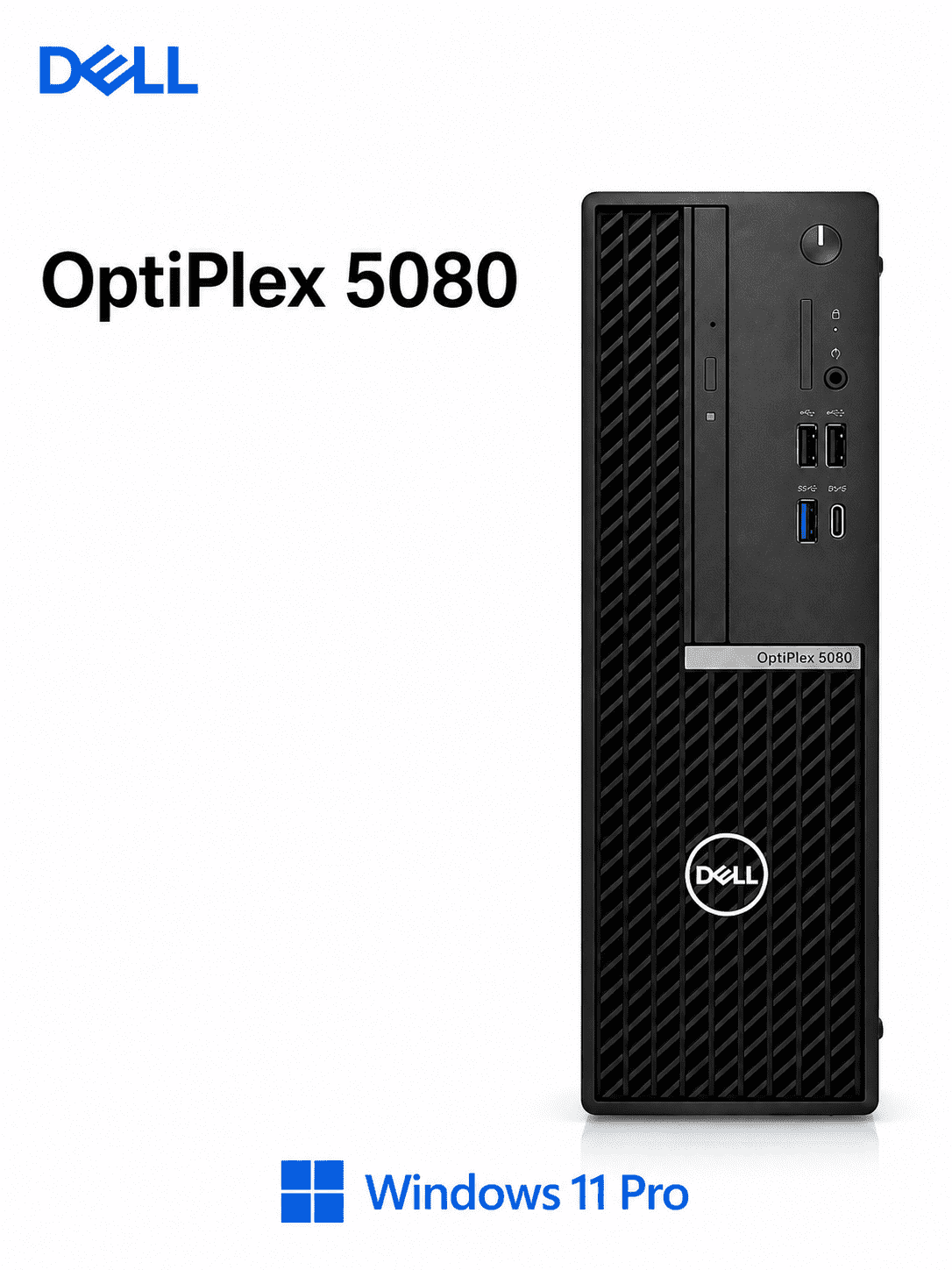 Dell OptiPlex 5080 Ordinateur de Bureau / Intel Core i5-10600 / 16 Go de RAM DDR4 / SSD 256 Go / Intel UHD Graphics / Win 11 Pro (Remis à Neuf)