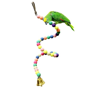 LSLJS New Bird Toys Hanging Rope Parrots Toys Type for Rope Bungee Bird Toy