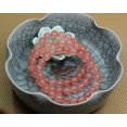 thumbnail image 5 of Bracelet Extensible Unisexe en Perles Rondes de 8 mm en Quartz Cerise Fondue, Pierre Précieuse 7 Pouces, 5 of 5