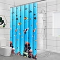 thumbnail image 3 of Shower Curtain Hooks Shower Curtain Waterproof Mold-Resistant Thick Type Bathroom Curtain Installation Kit Bathroom No-Punch Separation Curtain Door Curtain Window Curtain Hanging Curtain, 3 of 6