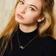 thumbnail image 3 of KISPER 18K Gold Plated Stainless Steel Personalized Name Pendant Necklace, 3 of 36