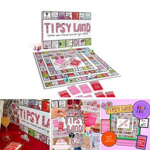Clearance!XSLBTOP Tipsy Land Drinking Board Game,The Party Board Game is The Drinking Game that Guarantees Laughter,Fun,and Unforgettable Moments with Friends