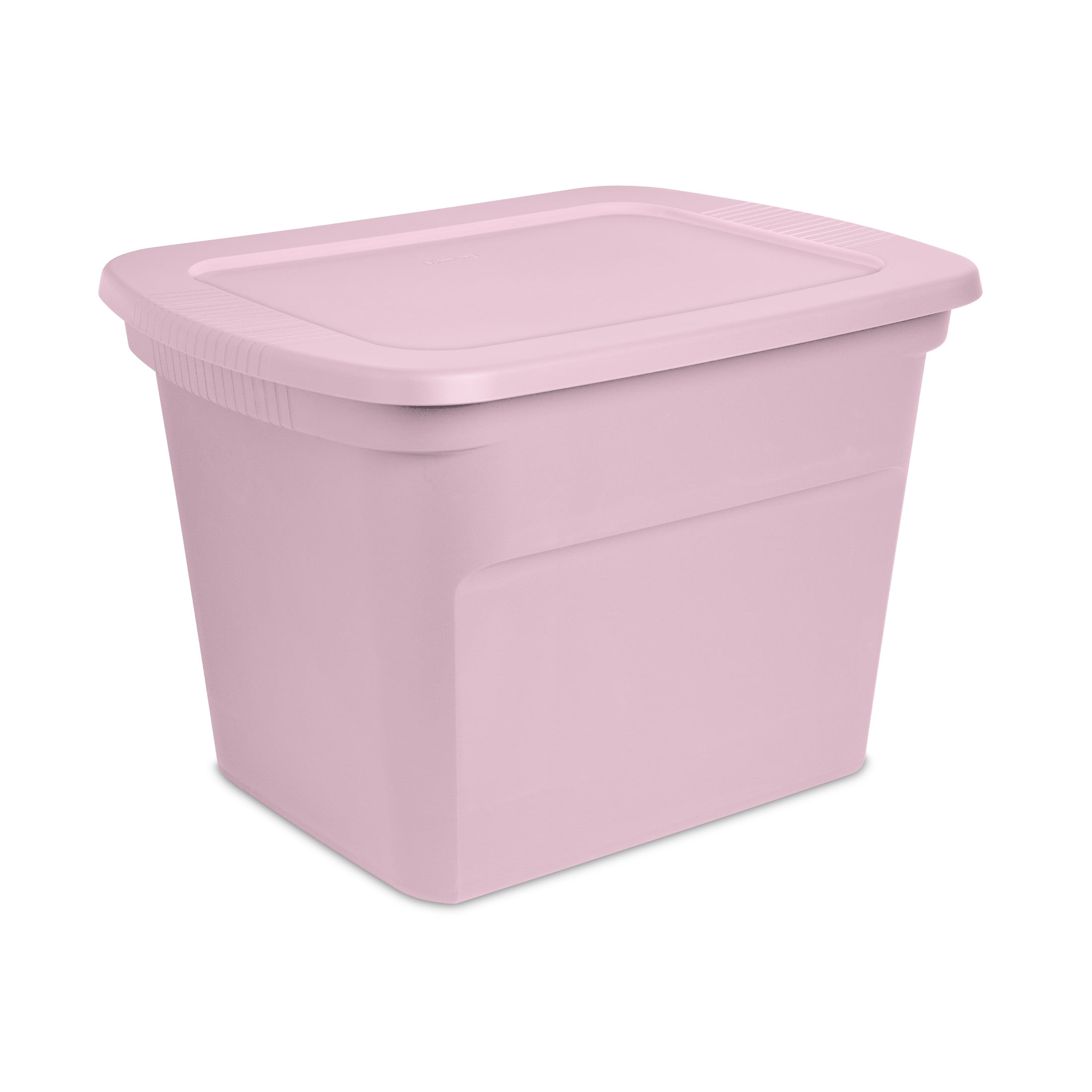 Sterilite Bac de rangement en plastique de 68 L avec couvercle à pression, empilable