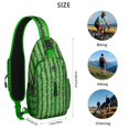 thumbnail image 2 of Watermelon Print Sling Backpack with Tropical Summer Fruit Pattern, Cute Watermelon Lovers Design Crossbody Daypack, Aesthetic Sunshine Beach Style, Lightweight and Durable, 2 of 6