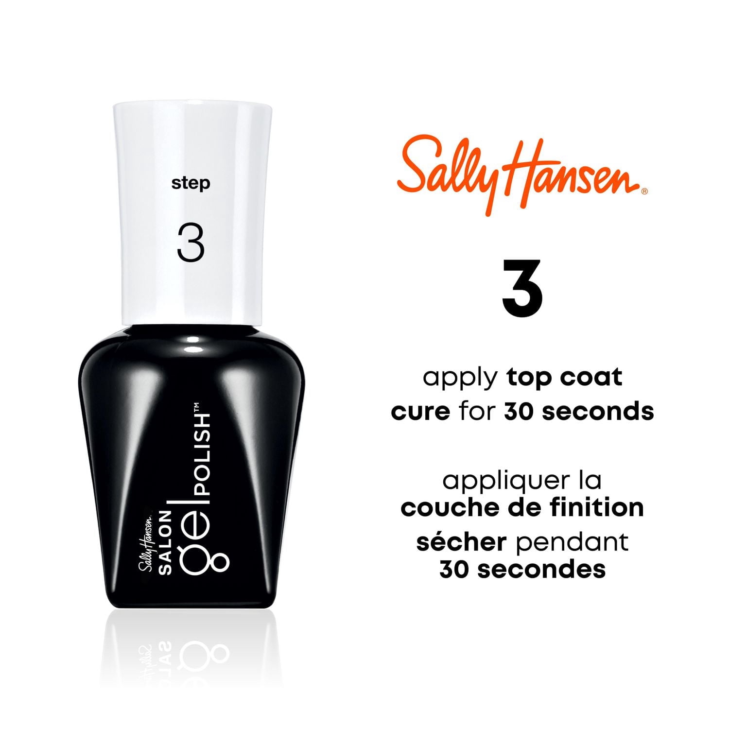 Sally Hansen Dissolvant Salon Gel Polish™, efface facilement et rapidement le vernis, régénère les cuticules grâce à un émollient nourrissant