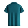 thumbnail image 3 of EOYWHK T-Shirts pour Hommes 4TG Compression Ajustée Chemise de Golf Col Rabattu Manches Courtes Couleur Unie Blouse de Bureau Liquidation, 3 of 3