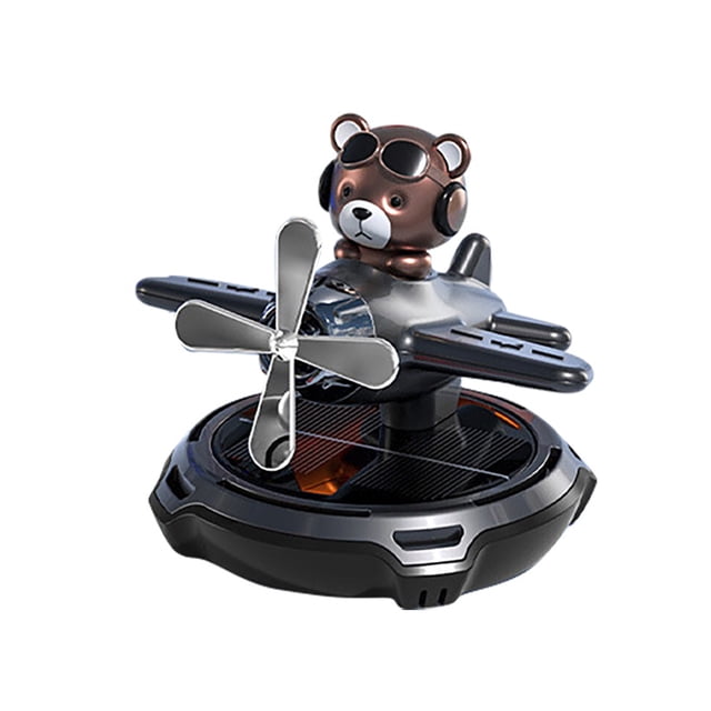 Solar Powered Air | Rotating Cartoon Shape Solar Energy Car Air Purifier Airplane Perfume Ornament For Workplace Desk