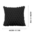 thumbnail image 1 of Yhmxh Pillow Covers Throw Pillow Covers Pillow Protector Weaving Snowflake Velvet Solid Color Pillow Office Sofa Lumbar Support Pillow Bedside Support Pillowcase Cushion Cushion Cover, 1 of 7