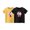 Yellow, variant on Tauxra Boys Girls Short Sleeve T-Shirts 2 Pack Cotton Blend Crewneck Tops for Kids Summer Printed Tees with Cute Rabbit Strawberry Pattern