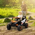 thumbnail image 2 of Qaba Voiture Électrique 12 V pour Enfants avec Télécommande, pour 3 à 5 Ans, Orange, 2 of 10
