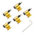 thumbnail image 2 of Thinsony Bike Cable Guide Brake Line Holder Hose Wire Clips Clamps Gold 21.5x20mm 1Set, 2 of 6
