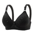 thumbnail image 4 of Birdeem Woman's Embroidered Glossy Comfortable Breathable Bra Underwear No Rims, 4 of 12