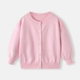 thumbnail image 1 of Cowsor Toddler Girls Knit Cropped Bolero Shrug Little Kids Long Sleeve Open Front Cardigan Sweater, 1 of 7