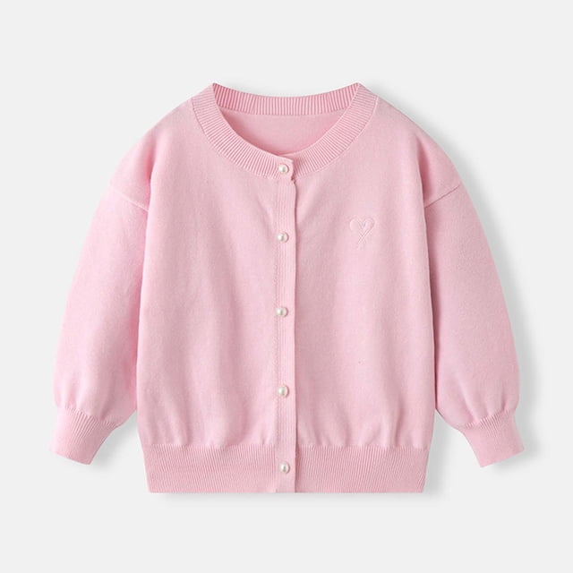 Cowsor Toddler Girls Knit Cropped Bolero Shrug Little Kids Long Sleeve Open Front Cardigan Sweater