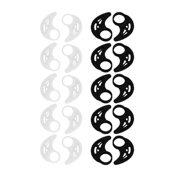 MasteelfCA 10 Paires Crochet d'Oreille Universel en Silicone pour Écouteurs Crochet d'Oreille pour Casque Crochet d'Oreille