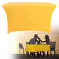 thumbnail image 4 of Spandex Table Cover For 6 Foot Rectangle Tables 6 Pack Tablecloth Elastic 6ft Folding Tablecloths For Vendor Booth Display Banquet Buffet Event Craft, 4 of 7