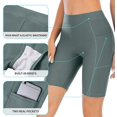thumbnail image 3 of Women's Swim Shorts with Pockets High Waisted Long Board Shorts, 3 of 8