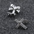thumbnail image 2 of lionlar 2pcs Dermal Anchor Tops and Base Titanium Steel Piercing Jewelry Cross, 2 of 9