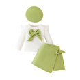 thumbnail image 2 of RXIRUCGD Hauts à Manches Longues et Col Rond pour Enfants Hommes et Femmes (Vert, Taille : 120), 2 of 9