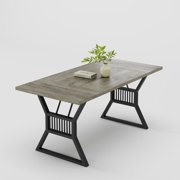 BeesClover 70.8in Dining Table for 4-6, Rectangular Table for Kitchen and Dining Room, Farmhouse Kitchen Tables with Large Tabletop