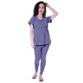thumbnail image 1 of Moomaya Ensemble de Nuit pour Femmes Pyjama en Coton Tenue de Sommeil 2 Pcs Chemises de Nuit, 1 of 7
