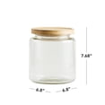 thumbnail image 3 of Mainstays Glass Kitchen Food Storage  Jar 3L Glass jar with bamboo lid, 3 of 5