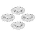 thumbnail image 1 of Cache-Moyeu Central, 4 Pcs Capuchon Central de Roue Structure Stable Ajustement Universel 157mm Protection Forte Argent Anti-Poussière pour Voitures, 1 of 7