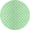 thumbnail image 1 of Ahgly Tapis Rond Lavable en Machine Intérieur Transitionnel Vert Menthe, 7 Pieds Rond, 1 of 7