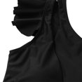 thumbnail image 4 of EGNMCR Bikini Set Women's Color High Waist One Shoulder Bikini Split Swimwear Set, 4 of 4