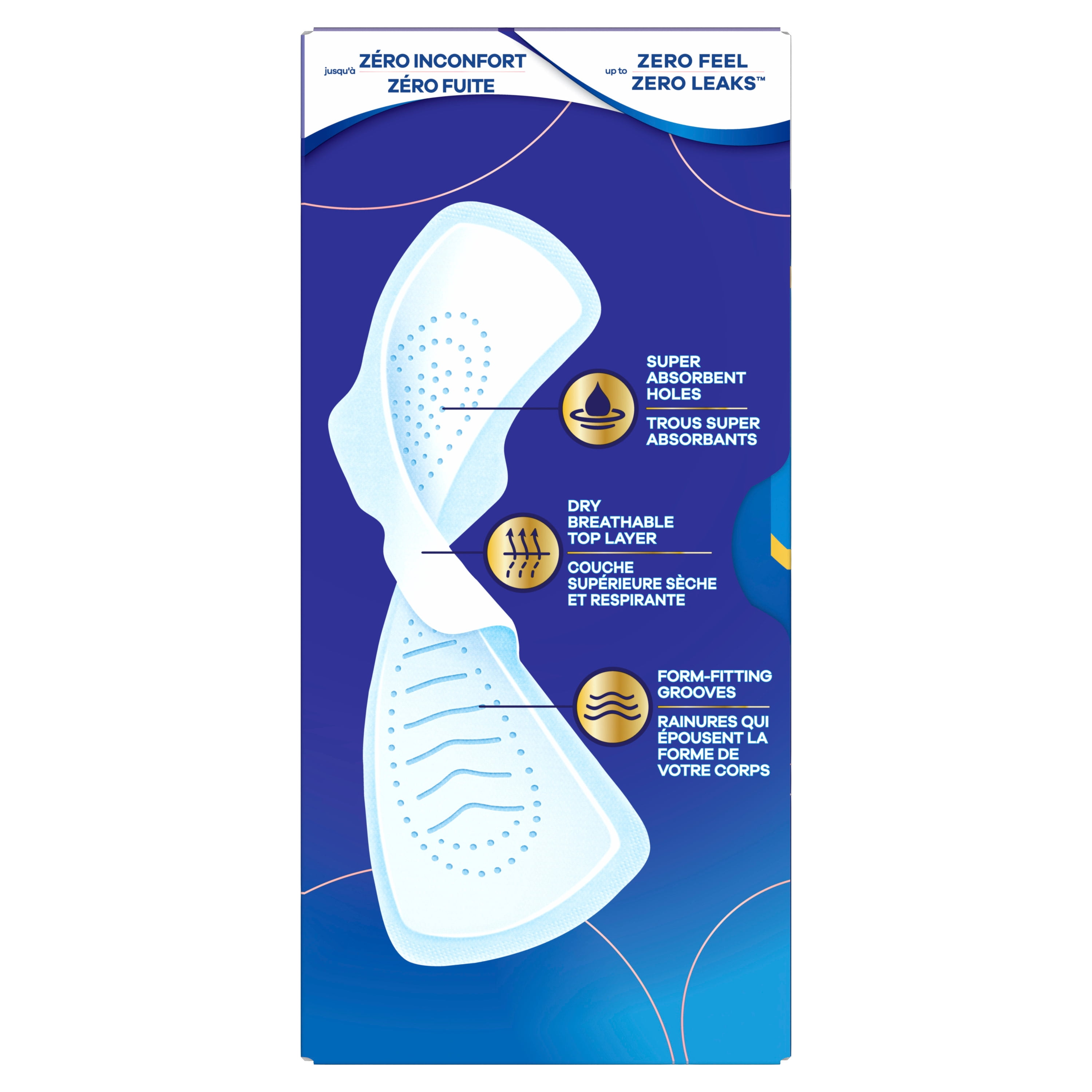 Serviettes Always Infini FlexFoam pour femmes, taille 5, de nuit, flux très abondant, avec ailes, sans parfum, 22 serviettes